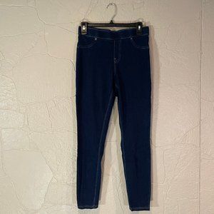 Denim Leggings - Jeggings - Dark blue - Women's Medium